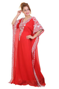 Caftan islamique marocain moderne pour les femmes longue robe de plage longue au sol avec approvisionnement ODM à manches longues respirant - Product Image 1