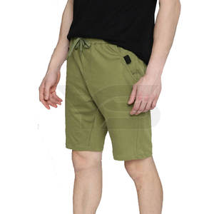 Vente d'usine en gros de shorts de course de sport décontractés meilleur design taille moyenne extensible anti-rides motif solide - Product Image 2