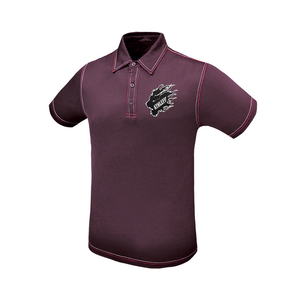 Polo con logotipo bordado personalizado para hombre, 100% algodón, secado rápido, transpirable, uniforme de Golf, polo con bordado de Color sólido - Product Image 1