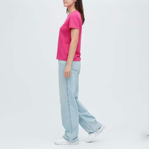 Chemise en coton pour femmes, décontractée, à manches courtes, douce, respirante, légère, haut d'été, confortable, à porter au quotidien, tendance - Product Image 3