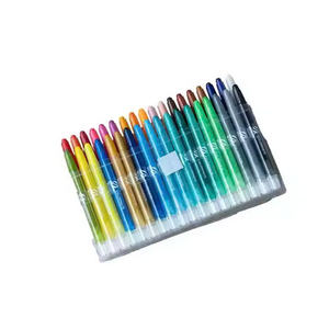 Juego de 36 lápices de colores Easy Grip, diseño de giro de plástico seguro con embalaje personalizado, regalo escolar para niños - Product Image 4