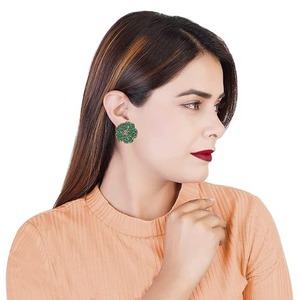 Pendientes de Alta Calidad para Niñas y Mujeres, Bordados a Mano con Cuentas, Nuevo Diseño, Artesanía JAVED, para el Día de San Valentín y Navidad - Product Image 2