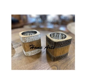 Ensemble De 2 Calligraphie Travail Bakhoor Brûleur Deluxe Qualité Vaisselle En Bois Oud Brûleur De Meilleur Exportateur En Inde - Product Image 3