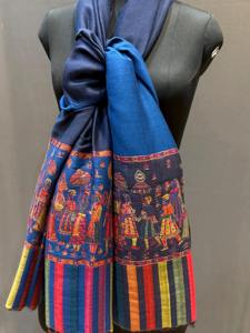 Kashmiri <b>Shawl</b> with Full Hand Embroidery Premium Wool Stylish Winter Wear for <b>Ladies</b> and Gifting - Product Image 3