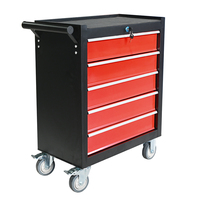 Chariot à outils mobile industriel à 5 tiroirs, armoire de rangement en acier verrouillable pour garage automobile, atelier, OEM ODM