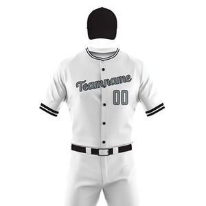 Uniformes de béisbol y softbol hechos a medida OEM con nombre y número sublimación 100% Material de poliéster logotipo personalizado - Product Image 5