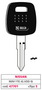 Chiave per Auto Nsn11te (g. Vdd 0) Nissan - Product Image 1