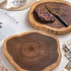 Assiettes à dîner en bois d'acacia naturel de bonne qualité assiettes de service en bois de l'exportateur et du fabricant indiens - Product Image 4