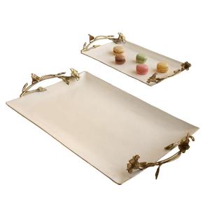 Plateau décoratif artisanal personnalisé de qualité supérieure pour la maison hôtel restaurant cuisine utilisation traiteur plateaux de service alimentaire - Product Image 6