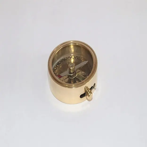 Brass Nautical Vintage Antique Compass, 2.2 inches , Shiny Brass Compass