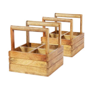 Soporte multifuncional para utensilios de almacenamiento de madera directo de fábrica, el Mejor Organizador de cocina fabricado en India - Product Image 5
