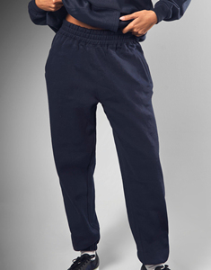 Venta al por mayor de chándales de gran tamaño de hombro caído de las mujeres 100% de algodón de moda personalizado Puff impreso Logo encaje 2 piezas Jogger invierno - Product Image 5