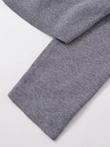 Nouveautés d'hiver Pull en maille à manches longues à col en V ajusté pour femme Respirant Anti-froissement Séchage rapide - Product Image 3