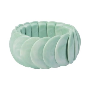High Quality Trendy Turquoise Resin <b>Bracelet</b> Fancy Design Elastic Stretchy Unisex Jewelry Gift Fashion Stylish Party with Woman - Product Image 4