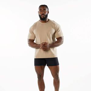 T-Shirt manches courtes col ras du cou pour homme, 94% coton 6% Spandex - Product Image 4