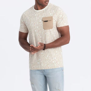 เสื้อยืดผ้าฝ้าย100% สำหรับผู้ชายใส่ฤดูร้อนใหม่เสื้อยืดสีล้วนแขนสั้นห้าส่วนสำหรับผู้ชายโอเวอร์ไซส์ผ้าคอตต้อนลำลองเสื้อตัวบนสำหรับผู้ชาย - Product Image 1