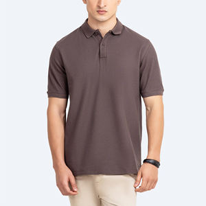 Polo de manga corta para hombre, Polo moderno de tela transpirable con bordado de logotipo personalizado de tela de piqué de algodón de corte regular - Product Image 6