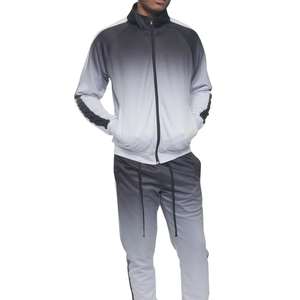 Traje apilado para hombre, ropa de calle, chándal, chándal para hombre, dos piezas, pantalones acampanados, conjuntos de chándal holgado - Product Image 5