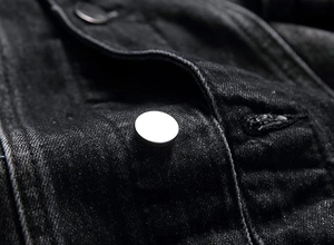 <b>Men</b> Women Custom Stylish <b>Denim</b> <b>Jacket</b> Unisex Casual Jean <b>Jacket</b> Button Up Streetwear Varsity Wholesale Custom Logo OEM Supplier - Product Image 2