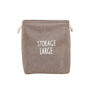 Panier à linge carré Myrva, grand panier de rangement portable en tissu, style minimaliste - Product Image 5