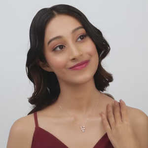 จี้แฟชั่นสำหรับคุณและฉันสีโรสโกลด์และสร้อยคอมีเสน่ห์ - Product Image 2