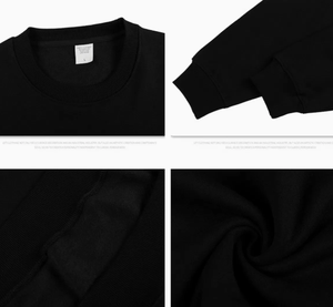 Sweat-shirt à capuche en polaire noir pour homme, pull oversize avec poche avant, épais, décontracté, streetwear, hiver, sweat-shirt personnalisé Kapze, taille standard - Product Image 3