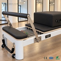 Poulies silencieuses en aluminium de qualité commerciale pour Pilates Reformer, équipement d'exercice professionnel réglable pour studio de fitness