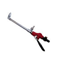 TAIWAN Metal High-pressure Pneumatic Car Wash Gun Adjustable Control Flow Merah 330mm PM20 Joint OEM Customization 20kg Kapasitas Kerja