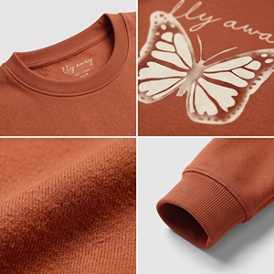 เสื้อสเวตเชิ้ตคอกลมผู้ชาย สีเขียวอมฟ้า ทรงปกติ พิมพ์ลาย สวมใส่สบายๆ สำหรับฤดูใบไม้ร่วง พิมพ์ลายด้วยเทคนิคฮีททรานเฟอร์ ผ้าฝ้าย 100% - Product Image 6