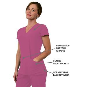 Conjuntos de Uniformes Médicos Profesionales Unisex de Nylon Tejido con Tecnología Antiestática y Sin Costuras para Hospitales, Doctores y Enfermeras - Product Image 2