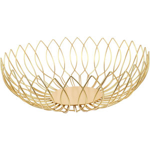 Hot Selling Handmade Customized Design & Size Kitchen Metal Gold Plating <b>Mesh</b> Wire Fruit Bowl <b>Baskets</b> for Living Room Tabletop - Product Image 2