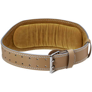 Cinturón de Levantamiento de Pesas de Cuero Genuino de Alta Resistencia con Hebilla de Una Sola Punta, Cinturón de Gimnasio para Powerlifting, Soporte Lumbar, Fabricante OEM - Product Image 3