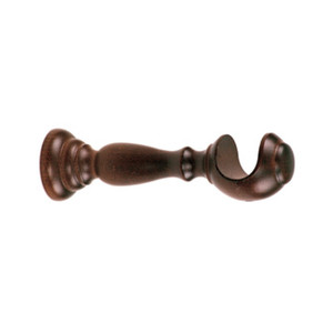 Supporto per Bastone in Noce Scuro 25 Cm 2 Pezzi - Product Image 1