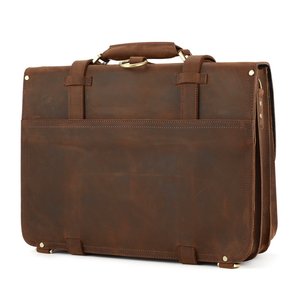 Buy New Wholesale Custom Vintage Genuine Leather Laptop <b>Messenger</b> Briefcase Business <b>Bag</b> <b>for</b> <b>Men</b> - Product Image 4