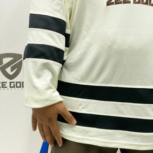 Camisetas de manga larga de alta calidad para hockey sobre hielo y fútbol, camisetas de sublimación de diseño personalizado recién llegadas a la venta - Product Image 6