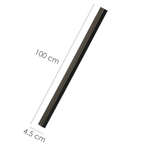 Joint de porte en PVC marron avec brosse, 1 mètre - Product Image 2