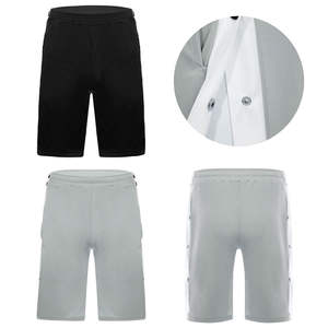 Short de basket-ball léger à séchage rapide pour hommes pour la salle de sport et le fitness Style décontracté à motif solide - Product Image 1