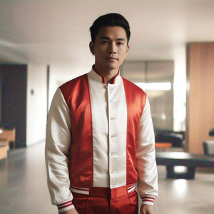 Chaqueta cortavientos personalizable Premium unisex de lona de alta calidad al mejor precio para la temporada de invierno - Product Image 3