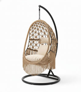 Silla de Ratán Minimalista, Ligera y Ecológica para Uso en Interiores y Exteriores, en Jardín, Dormitorio, Sala de Estar, Hotel - Product Image 2