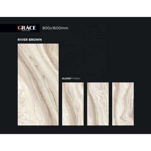 Super Grey 9mm 80x160cm Polished Porcelain Tiles for Bathroom <b>Shower</b> Floors - Product Image 6
