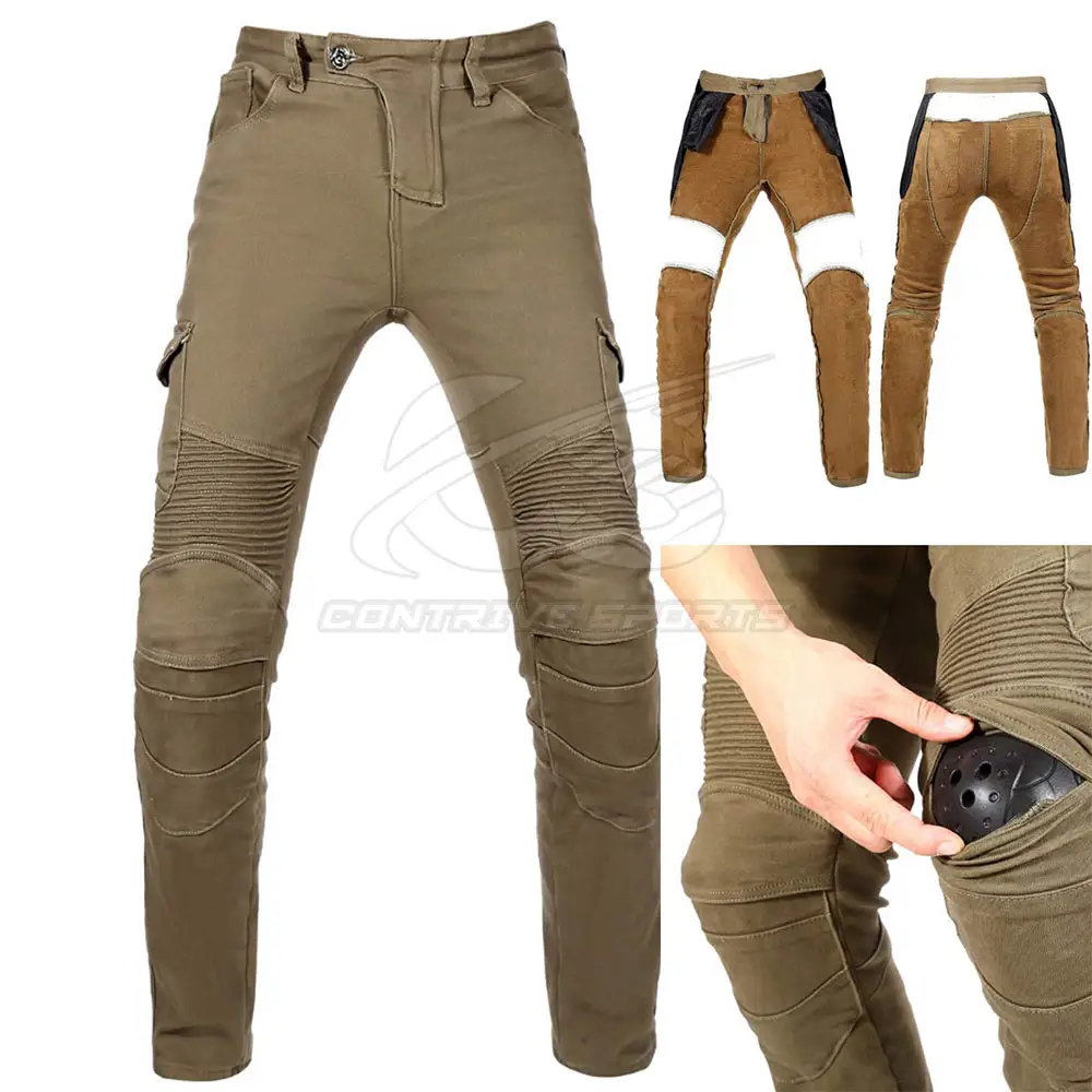 Pantalon de Motocross pour Homme, Pantalon de Motocross avec Engrenages de Protection