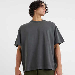T-shirts surdimensionnés de couleur unie à séchage rapide pour hommes de nouveau style meilleur matériel t-shirt à épaules tombantes - Product Image 3