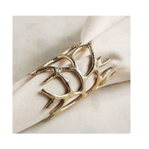 High Quality <b>Hand</b> Finished Brass Metal Napkin <b>Ring</b> <b>Holder</b> Wholesale Table Decoration Wedding Napkin <b>Ring</b> Manufacturer - Product Image 2