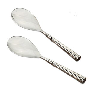 Strong Silver Nickel Plated Big Long Handle Stainless Steel <b>Soup</b> Spoon and <b>Ladle</b> Serving Utensils for Home Kitchenware Usage - Product Image 4