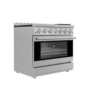 Du ro Kitchen 36" Pro-Style Stainless Steel Gas Range 5.5 cu. ft. Convection Oven - Product Image 2