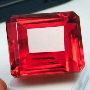 Gema Suelta de Granate Rojo Almandina Natural Raro de Calidad AAA+ de 160.40 Ct, Corte Esmeralda, Certificado, Gem186 - Product Image 1