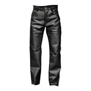Pantalon en cuir de motard vintage pour hommes de haute qualité classique élégant confortable Durable Rock moto porter respirant - Product Image 4