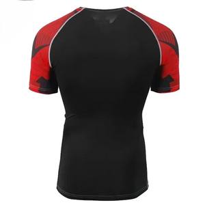 Camisa de compresión para hombres con tela de secado rápido que absorbe la humedad, ideal para entrenamiento de gimnasia, correr, fitness y deportes al aire libre - Product Image 6