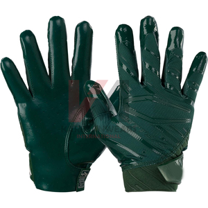 Guantes de Fútbol Americano Personalizados Dorados con Agarre de Silicona en la Palma, Antideslizantes y Cómodos - Product Image 1