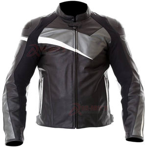 Veste de moto d'hiver élégante pour hommes Design de motard classique avec PU et vêtements d'extérieur tricotés en cuir véritable OEM/ODM disponible - Product Image 6